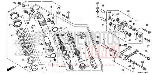 KISSEN, HINTEN CRF150RBD de 2013